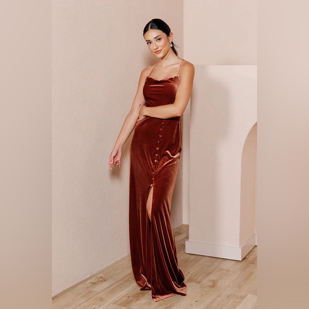 Revelry Billie Velvet Bridesmaid Dress